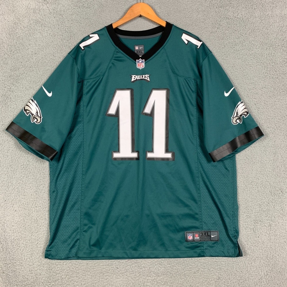 Nike Eagles Carson Wentz Jersey‎ Mens 3XL XXXL Green Philadelphia NFL Football